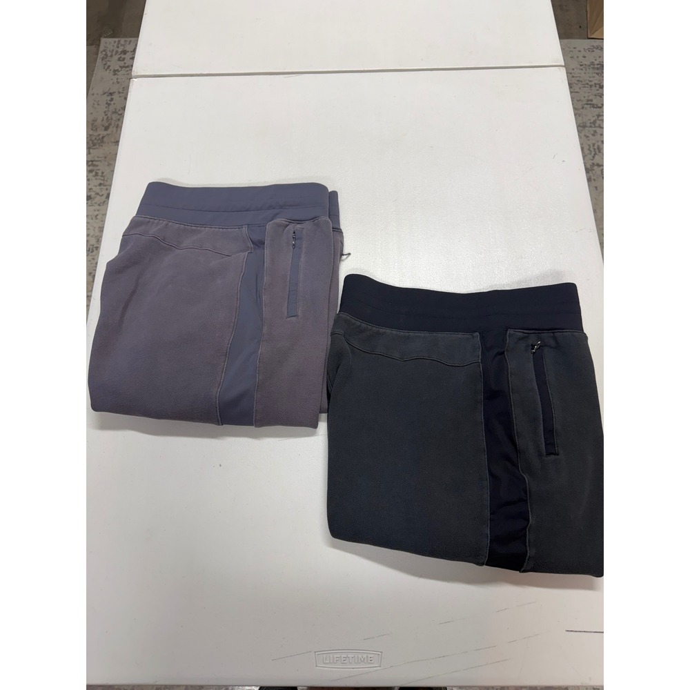 LULULEMON WOMENS GET GOING JOGGER SIZE 12 PURPLE BLACK CHERRY AND BLACK COLOR